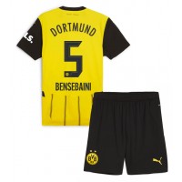 Borussia Dortmund Ramy Bensebaini #5 Replika babykläder Hemmaställ Barn 2024-25 Kortärmad (+ korta byxor)